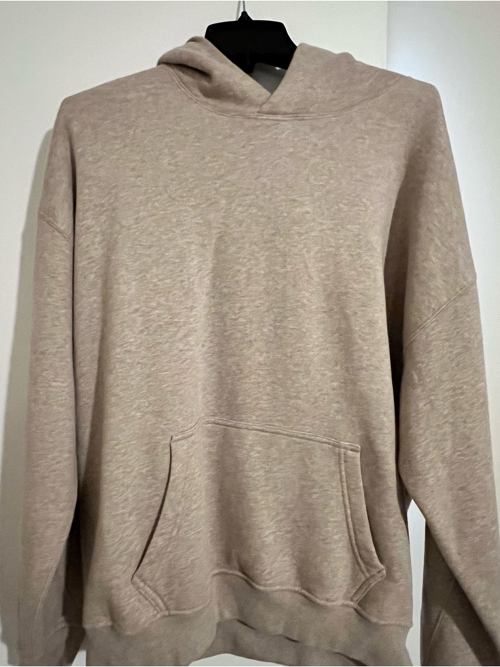 Abercrombie & Fitch Oversized Hoodie in Warm, Light Beige. Size M